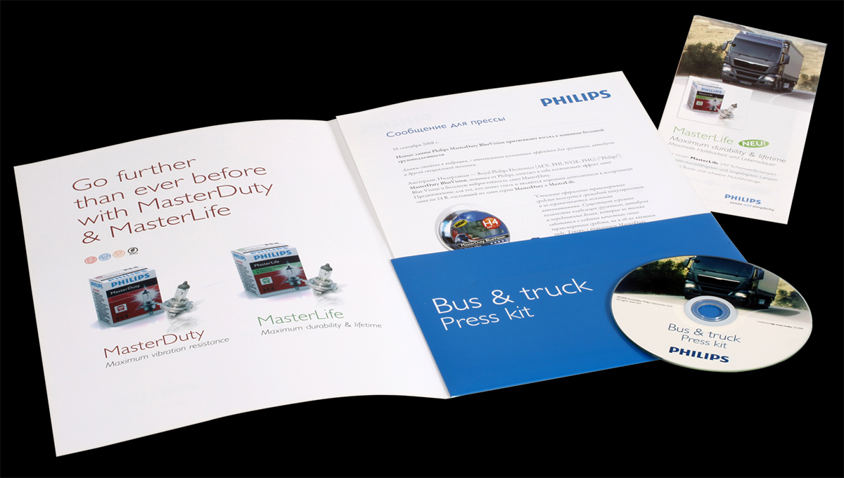 Philips halogen bus and truck lighting - Press kit
